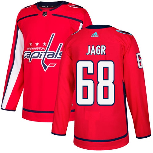 Adidas Men Washington Capitals 68 Jaromir Jagr Red Home Authentic Stitched NHL Jersey